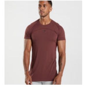 Gymshark seamless cherry brown short sleeve shirt